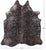 Gold Metallic Natural Cowhide Rug - XX-Large 8'4"H x 7'4"W