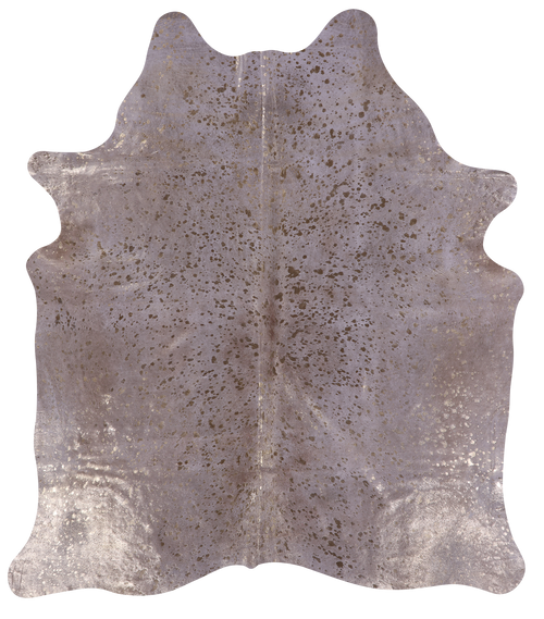Gold Metallic Natural Cowhide Rug - X-Large 7'2