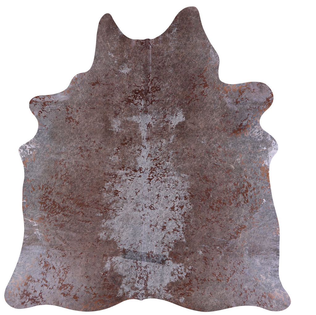Printed Natural Cowhide Rug - X-Large 7'4"H x 6'9"W