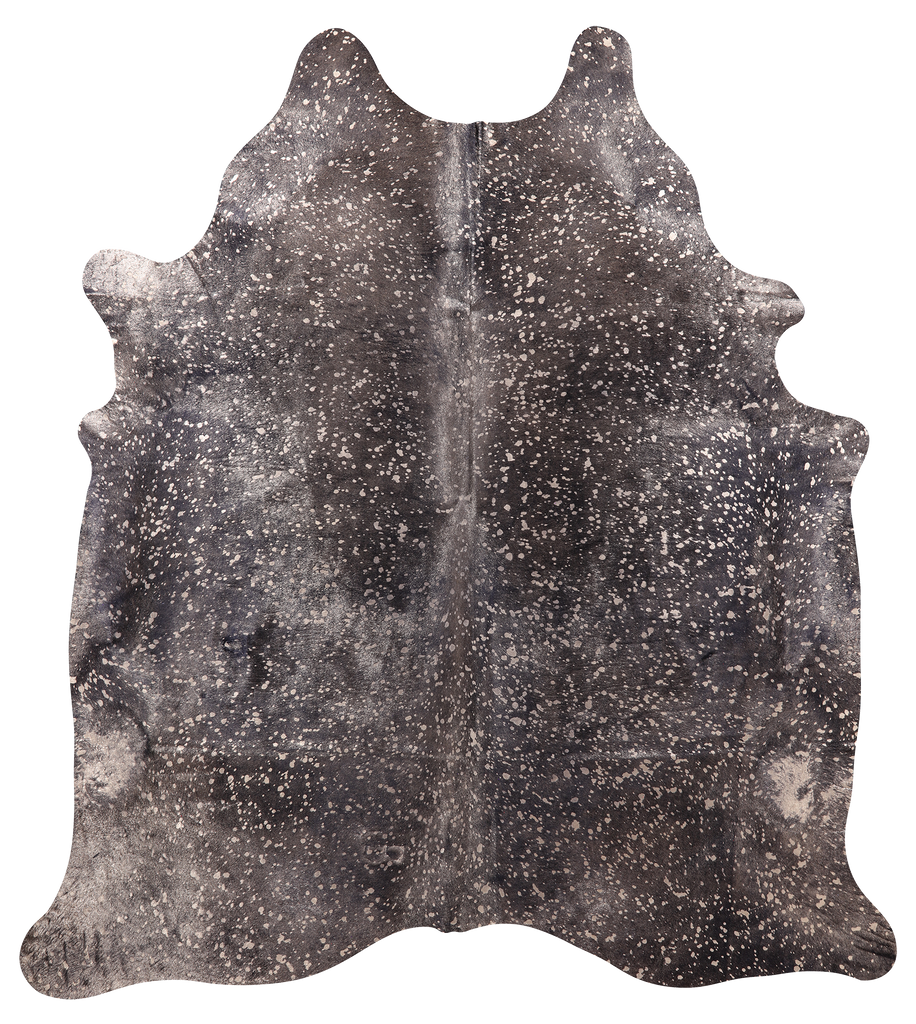 Gold Metallic Natural Cowhide Rug - X-Large 7'7"H x 6'10"W