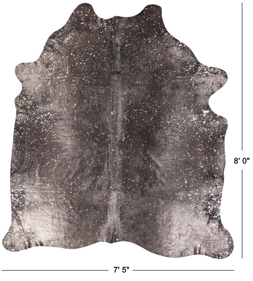 Gold Metallic Natural Cowhide Rug - XX-Large 8'0