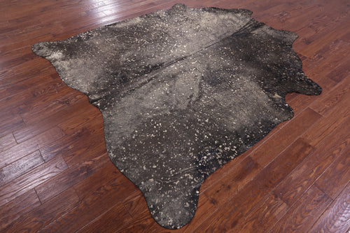 Gold Metallic Natural Cowhide Rug - XX-Large 8'0
