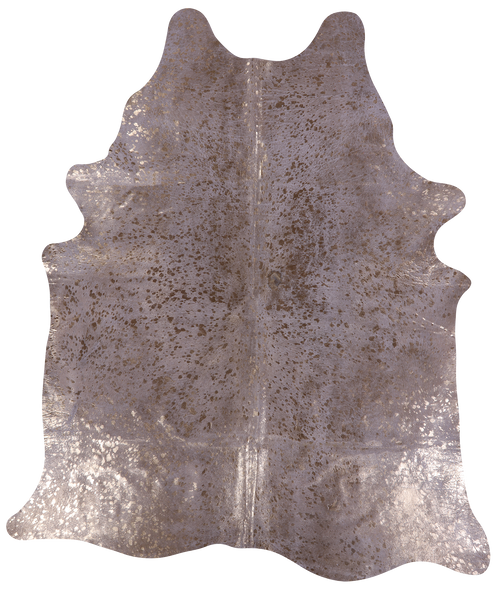 Gold Metallic Natural Cowhide Rug - X-Large 7'5