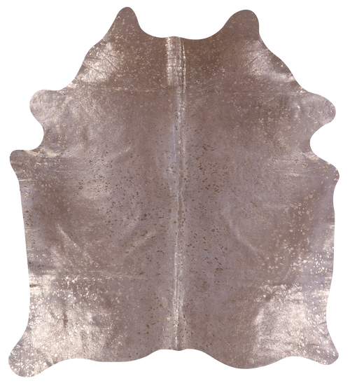 Gold Metallic Natural Cowhide Rug - X-Large 7'3