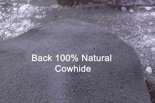 Silver Metallic Natural Cowhide Rug - XX-Large 8'0