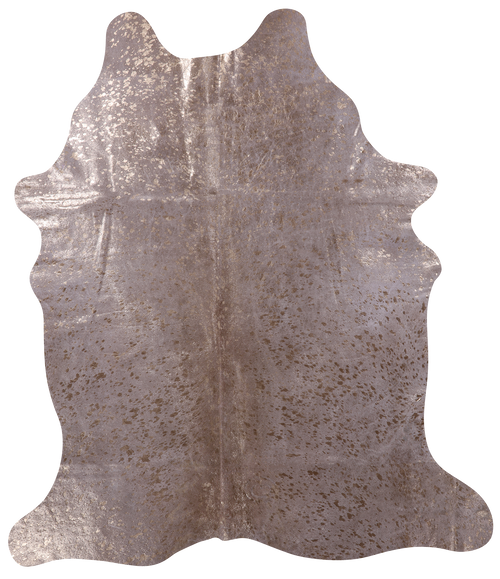 Gold Metallic Natural Cowhide Rug - X-Large 7'6
