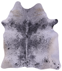 Thumbnail for Black Salt & Pepper Natural Cowhide Rug - Large 6' 10