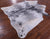 Black Salt & Pepper Natural Cowhide Rug - Large 6' 10"H x 6' 2"W