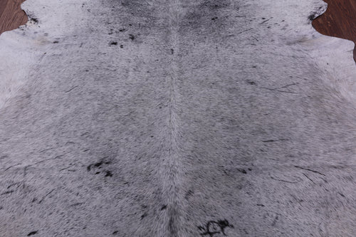 Black Salt & Pepper Natural Cowhide Rug - X-Large 7' 7