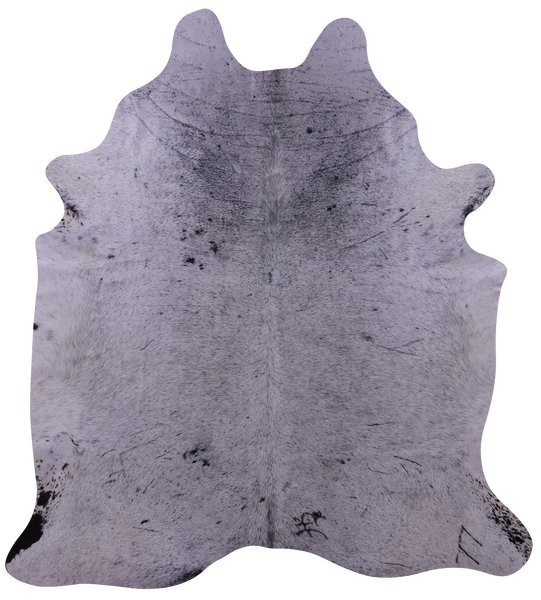 Black Salt & Pepper Natural Cowhide Rug - X-Large 7' 7"H x 6' 11"W