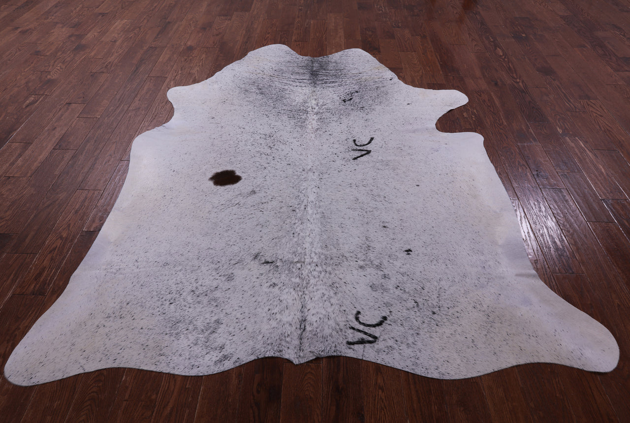 Black Salt & Pepper Natural Cowhide Rug - XX-Large 7' 10"H x 6' 7"W