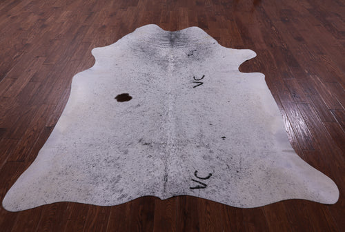 Black Salt & Pepper Natural Cowhide Rug - XX-Large 7' 10