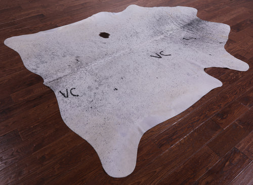 Black Salt & Pepper Natural Cowhide Rug - XX-Large 7' 10