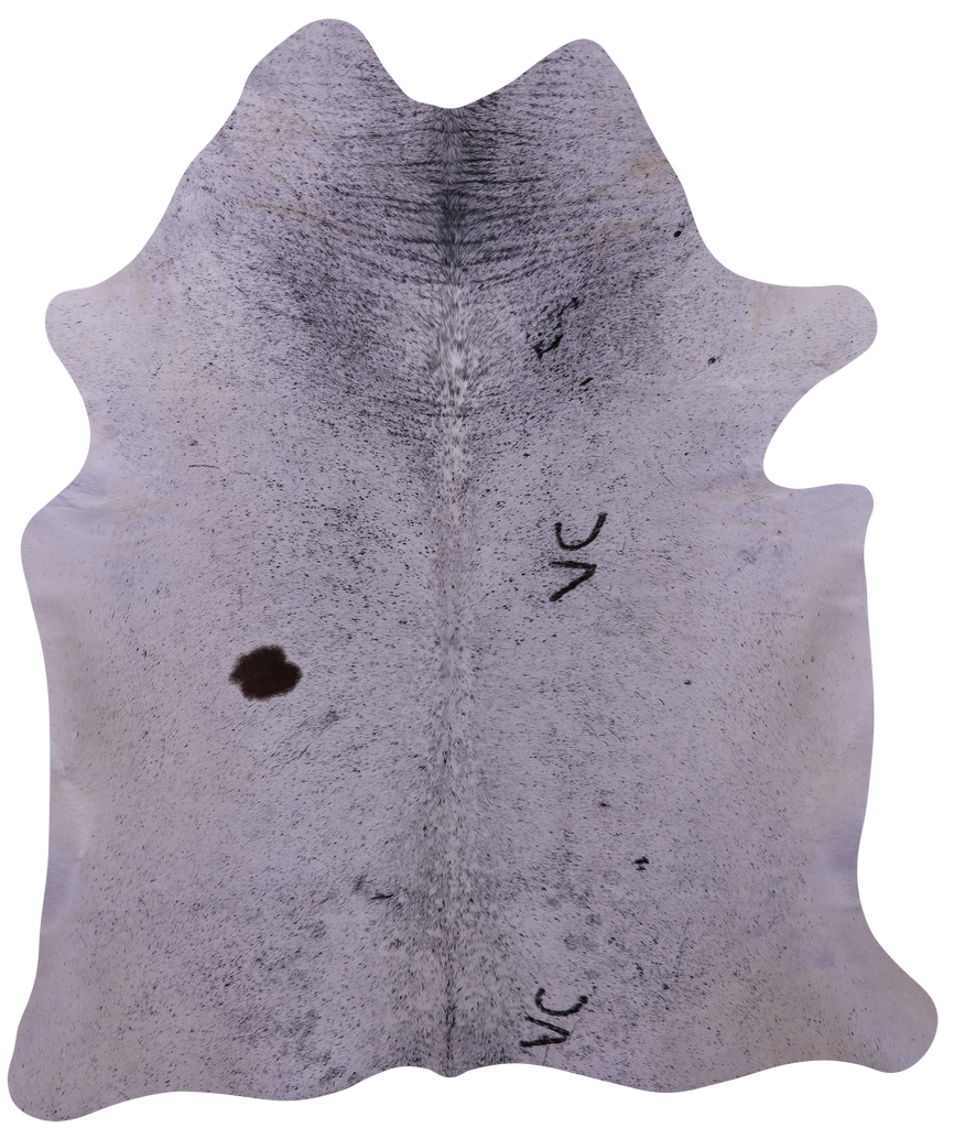 Black Salt & Pepper Natural Cowhide Rug - XX-Large 7' 10"H x 6' 7"W