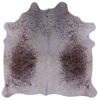 Thumbnail for Brown Salt & Pepper Natural Cowhide Rug - Large 6' 4