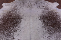 Thumbnail for Brown Salt & Pepper Natural Cowhide Rug - Large 6' 4