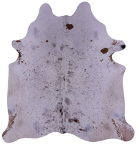 Thumbnail for Brown Salt & Pepper Natural Cowhide Rug - X-Large 7' 5