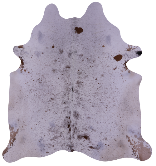 Brown Salt & Pepper Natural Cowhide Rug - X-Large 7' 5