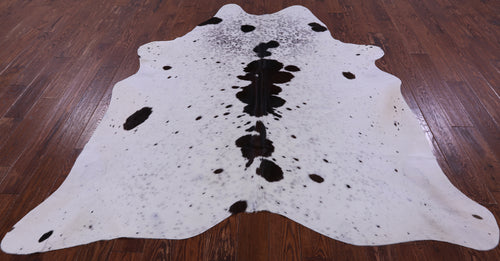 Brown Salt & Pepper Natural Cowhide Rug - X-Large 7' 5