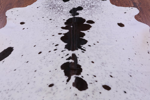 Brown Salt & Pepper Natural Cowhide Rug - X-Large 7' 5