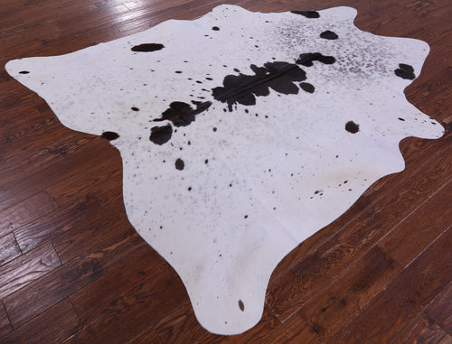 Brown Salt & Pepper Natural Cowhide Rug - X-Large 7' 5
