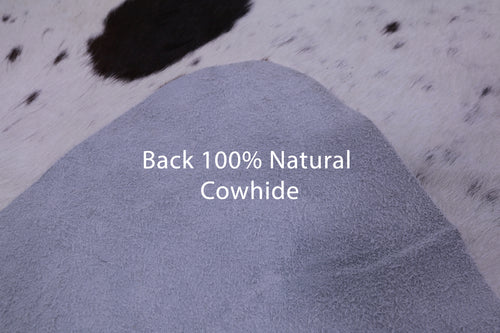 Brown Salt & Pepper Natural Cowhide Rug - X-Large 7' 5