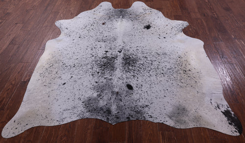 Black Salt & Pepper Natural Cowhide Rug - X-Large 7' 0