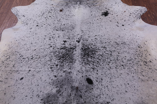 Black Salt & Pepper Natural Cowhide Rug - X-Large 7' 0