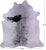 Black Salt & Pepper Natural Cowhide Rug - XX-Large 8' 0"H x 7' 5"W