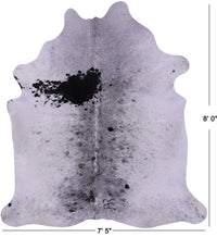 Thumbnail for Black Salt & Pepper Natural Cowhide Rug - XX-Large 8' 0