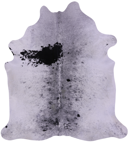 Black Salt & Pepper Natural Cowhide Rug - XX-Large 8' 0"H x 7' 5"W