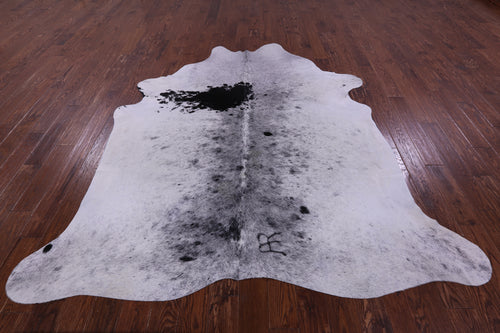 Black Salt & Pepper Natural Cowhide Rug - XX-Large 8' 0