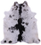 Black Salt & Pepper Natural Cowhide Rug - Large 6' 11"H x 6' 5"W