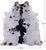 Black Salt & Pepper Natural Cowhide Rug - Large 6' 11"H x 6' 5"W