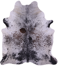 Thumbnail for Brown Salt & Pepper Natural Cowhide Rug - XX-Large 8' 3