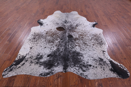Brown Salt & Pepper Natural Cowhide Rug - XX-Large 8' 3