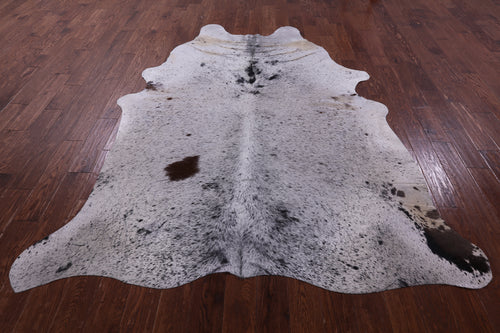 Black Salt & Pepper Natural Cowhide Rug - XX-Large 8' 3