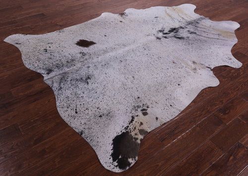 Black Salt & Pepper Natural Cowhide Rug - XX-Large 8' 3