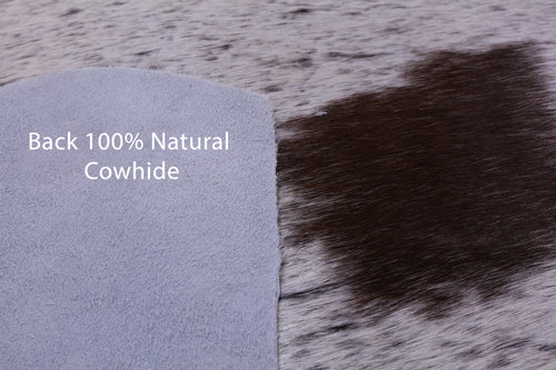Black Salt & Pepper Natural Cowhide Rug - XX-Large 8' 3