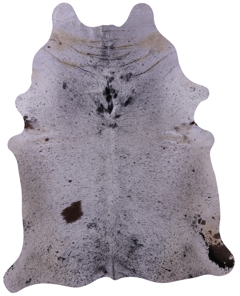 Black Salt & Pepper Natural Cowhide Rug - XX-Large 8' 3"H x 6' 7"W