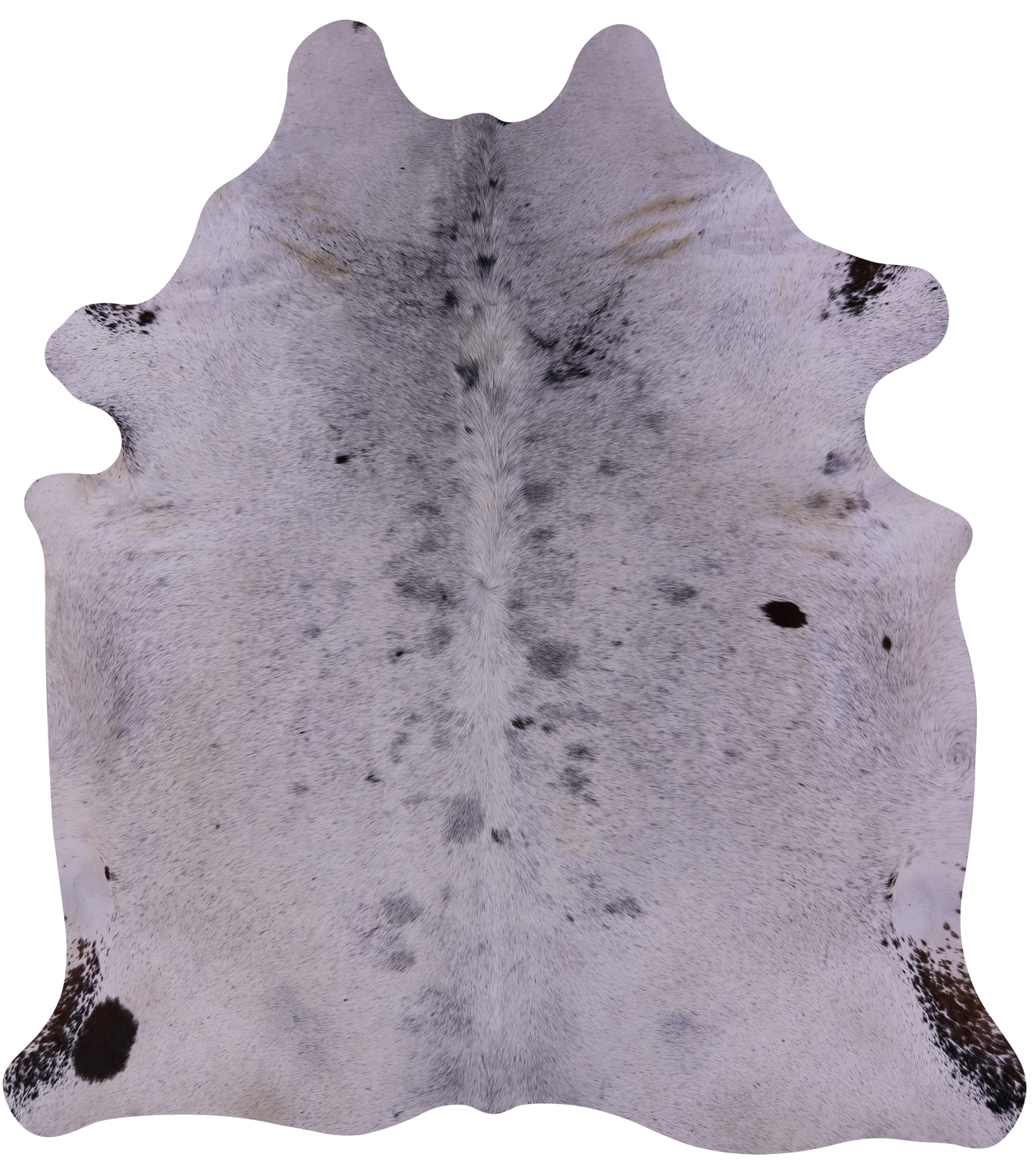 Brown Salt & Pepper Natural Cowhide Rug - XX-Large 8' 0"H x 7' 3"W