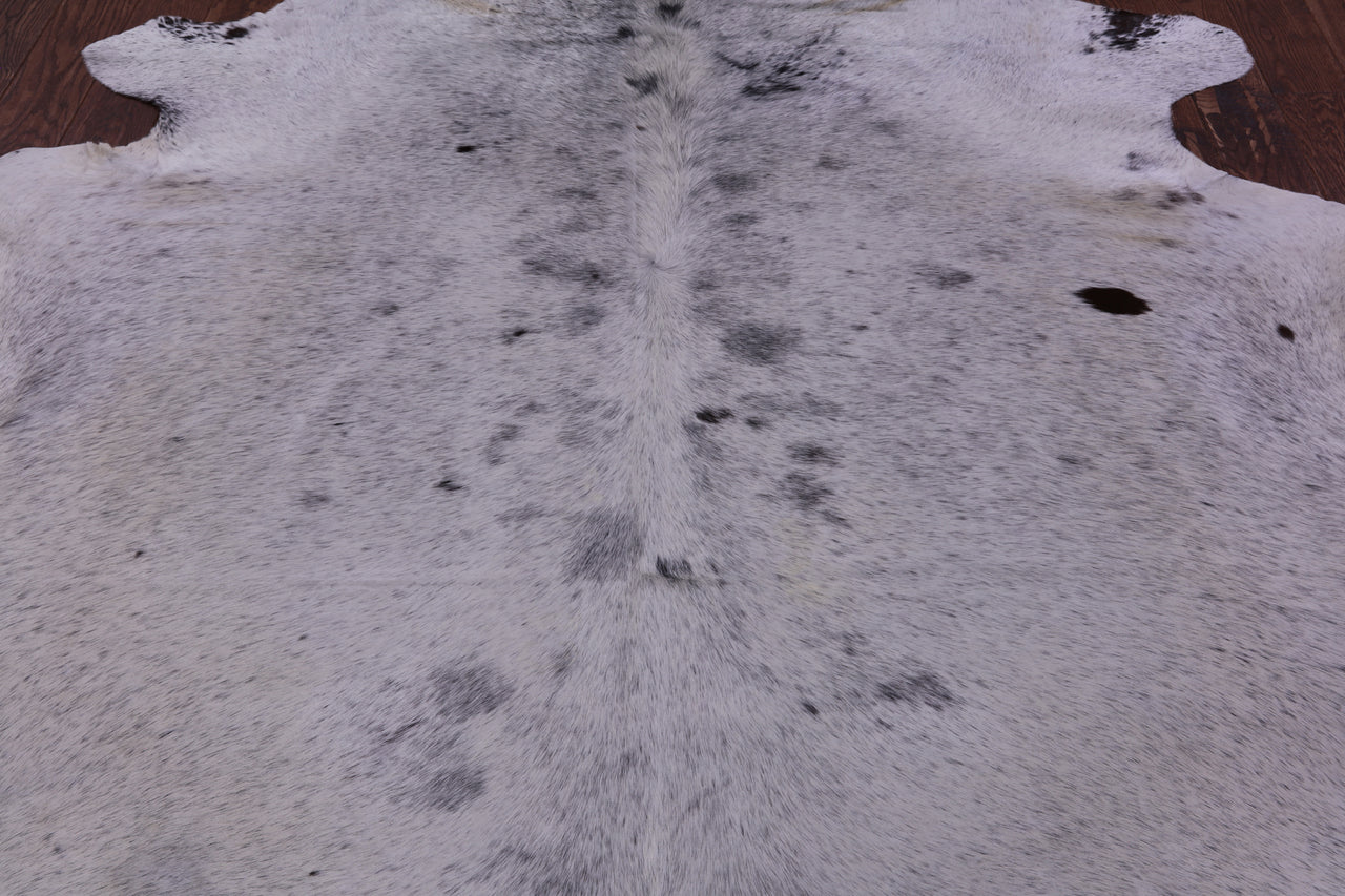 Brown Salt & Pepper Natural Cowhide Rug - XX-Large 8' 0"H x 7' 3"W