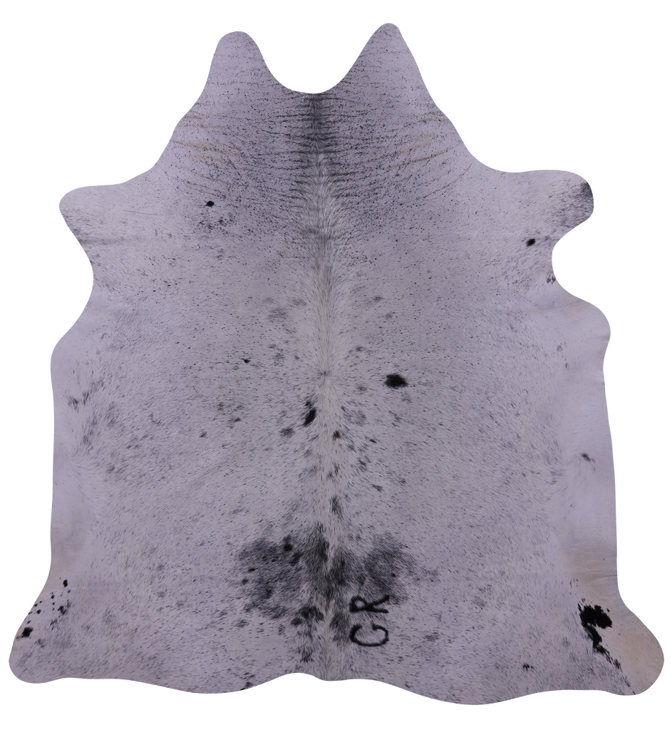 Black Salt & Pepper Natural Cowhide Rug - X-Large 7' 3"H x 7' 0"W