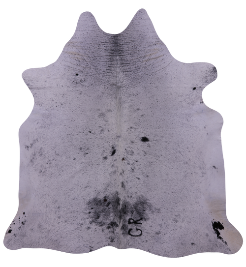 Black Salt & Pepper Natural Cowhide Rug - X-Large 7' 3