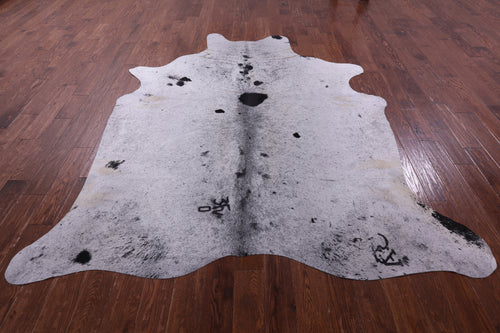Black Salt & Pepper Natural Cowhide Rug - XX-Large 8' 4