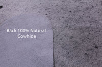 Thumbnail for Black Salt & Pepper Natural Cowhide Rug - XX-Large 8' 4