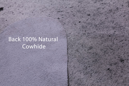 Black Salt & Pepper Natural Cowhide Rug - XX-Large 8' 4