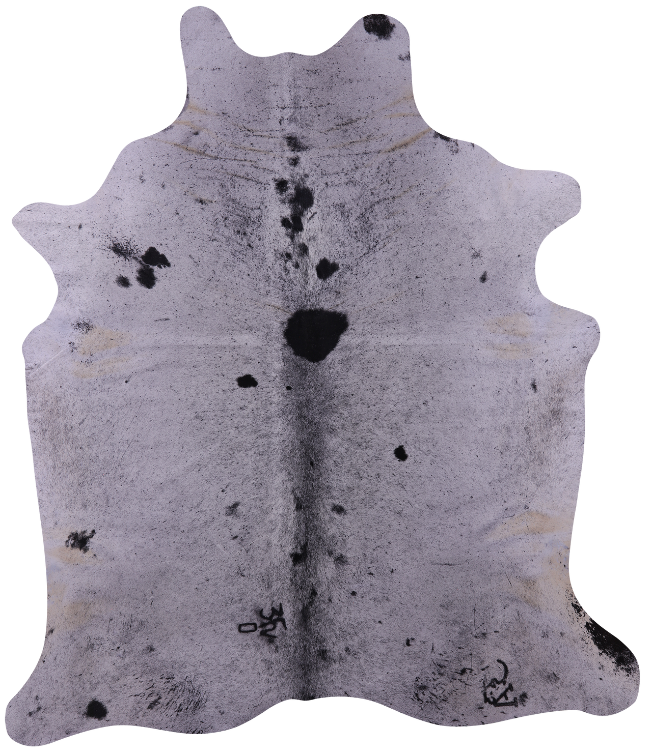 Black Salt & Pepper Natural Cowhide Rug - XX-Large 8' 4"H x 7' 0"W