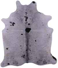 Thumbnail for Black Salt & Pepper Natural Cowhide Rug - XX-Large 8' 4
