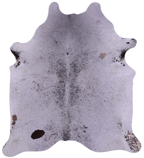Brown Salt & Pepper Natural Cowhide Rug - X-Large 7' 3